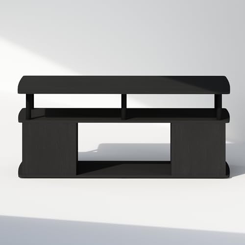 Furinno JAYA TV Stand for TVs up to 50 Inch with Open Storage, Blackwood