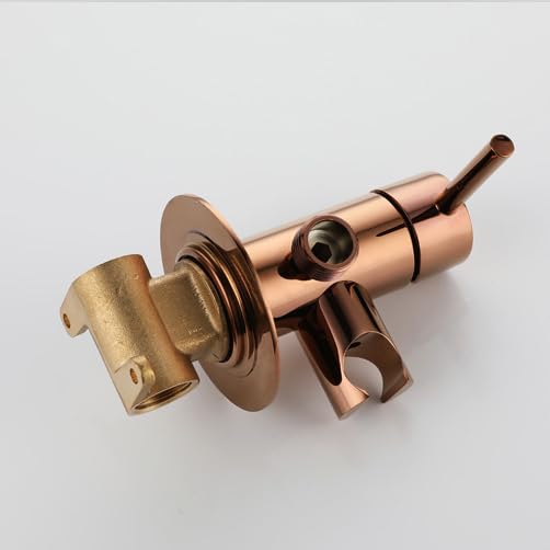 Duchas Higienicas Para Wc Grifo Wc Higienico Agua Fria Y Caliente Manguera Bidet Manija Única Todo Cobre oro Rosa redondo