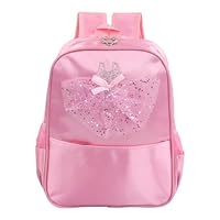 Anseom Girls Ballet Dance Bag Princess Ballet Backpack Children's School Bag Small Duffel Bag, Toddler Student Backpack for Sports, Swimming, Gymnastics, Travel (Pink)