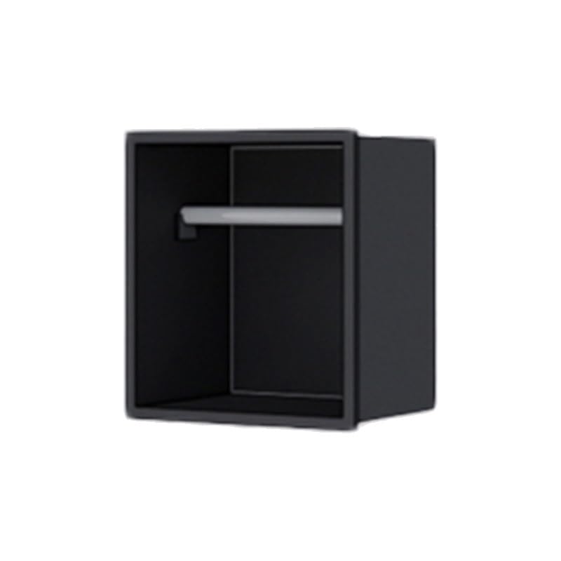 Étagère murale imperméable et antirouille en inox noir sans percer le carrelage