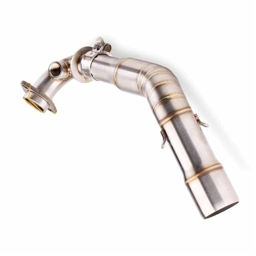 Tube intermédiaire et silencieux moto en acier pour Piaggio GTS300 2007-2020