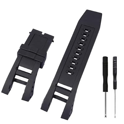 Senphyton for Invicta Subaqua Noma IV Watch Replacement Rubber Silicone Band/Strap - Black Invicta Watch Strap