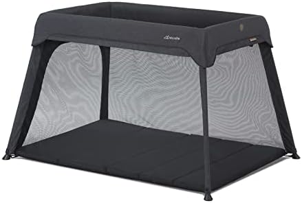 Micralite Premium Travel Cot for Baby, Adjustable & Foldable Bed from Birth To Infant (approx. 3 years) with Mattress - Portable Travel Bed , Easy to pack up in Seconds *Newborn Insert Sold Separately