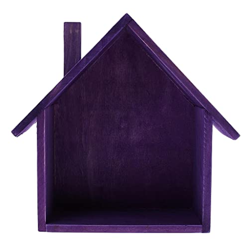 Sporful Estante de madera con forma de casa