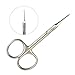 Cuticle Scissors Extra Fine Multi-purpose Beauty Scissors for Eyebrow, Eyelash, Manicure, Pedicure and Dry Skin (Straight Tip)