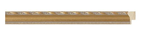 CountryArtHouse Picture Frame Moulding (Wood) 100ft Bundle - Traditional Gold Finish - 0.625