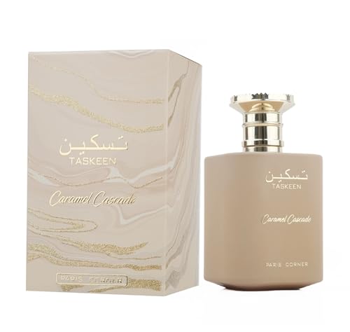 Taskeen Caramel Cascade Perfume By Paris Corner 100 ML EDP Unisex Gourmand Fragrance (Inspired By Bianco Latte) - Image 3