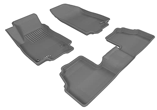 3D MAXpider Custom Fit Kagu Floor Mat (Gray) for 2014-2021 Chevrolet TRAX - 1ST Row 2ND Row