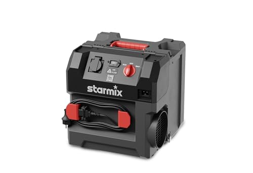 Starmix Aeroxx Luftreiniger für die Baustelle | für gesundheitsschädlichen Feinstaub | HEPA H13 Filter, 99,95% Filtration | 750 m³/h Leistung | Max. Raumgröße 13m² - dank Reihenschaltung erweiterbar