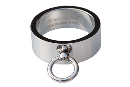 meditoys Ring der O Edelstahlring poliert, silberfarbener Fingerring, Größe 69 (22.0), für Alltag & besondere Anlässe, handgefertigtes Unisex-Design