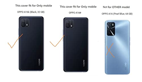 Image of COVERBLACK Rubber Back Cover for Oppo CPH2349 / A16k - Transparent