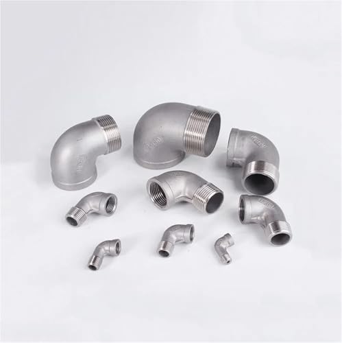 Codo 90 de acero inoxidable 2 1/2 para tubos roscados bspt 4
