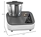 Lifeite Auto Cook All-in-1 Küchenmaschinen Geführte Rezepte Vorreinigen, Zerkleinern, Entsaften, Mixen, Wiegen, Sous-Vide, Ice Crush und mehr Grau