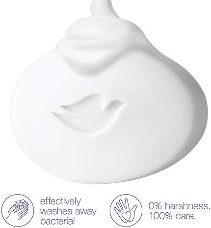 Dove Beauty Bar More Moisturizing than Bar Soap White Effectively Washes Away Bacteria While Nourishing Your Skin 3.17 oz, 3 Bars