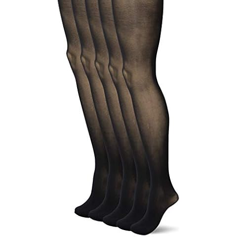 Bonjour® Women’s / Girls Tights, 40 Denier (Pack of 5) (Black, Small) Cover