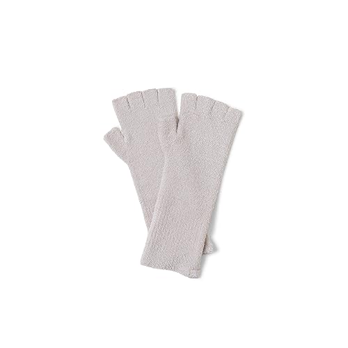 Barefoot Dreams CozyChic Lite Fingerless Gloves Stone Small/Medium