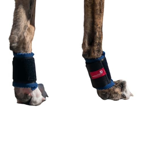 HERZENSTIER Krallenschutzbandage Gr. XS20 für Hunde, Schutz für Wolfs- und Daumenkralle, doppelseitiges Fleece, für Hundesport, Jagd & Agility