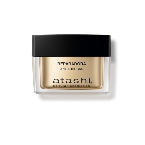 Atashi Antiedad | Crema Reparadora Antiarrugas | Reduce las Arrugas, Reafirma y Rejuvenece | Efecto Botox Natural | Con Retinol y Vitamina C y E | Apto para Piel Sensible | 50 ml
