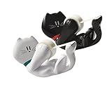 3M Scotch Tischabroller inkl. 1 Rolle Klebeband - Katze Klebeband Abroller, auch für Kinder, weiß