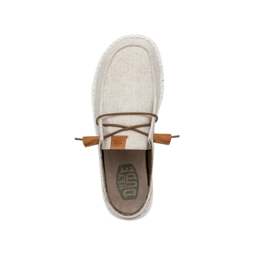 Image of HEYDUDE Women's Wendy Washed Canvas | Women's Shoes | Women's Lace Up Loafers | Comfortable & Light-Weight