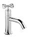 Produktbild Calmwaters® Kaltwasserhahn Modern Cross für Waschbecken, Standventil mit Kreuzgriff, Einhebelmischer für Gäste-WC, Retro-Waschtischarmatur mit Keramikinnenteil, Messing in Chrom, 15PZ4657