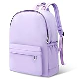 Siutaga Aesthetic Backpack for Women Lightweight Bookbag Casual Daypack Backpacks Travel Laptop Bags for Ladies(Purple)
