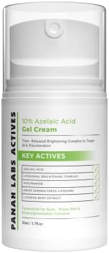 10% Azelaic Acid Cream - Skin Brightening - Targets Pigmentation -Contains Niacinamide, Vitamin C, Arbutin, Licorice Root Extract, Acne Marks, Dark Spots Remover 50 ML