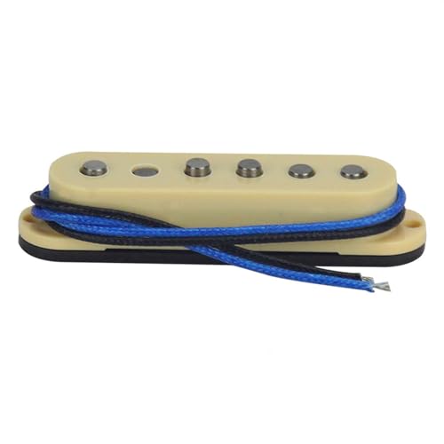 エレキギター用ピックアップ エレキギターピックアップは St シングルコイルピックアップ Sq シングルピックアップに適しています。(Yellow,M)