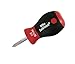 Wiha 31135 Stubby Phillips Screwdriver with SoftFinish Handle, 1 x 25mm