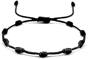 Evil Eye Black Thread Anklet for Protection & Success