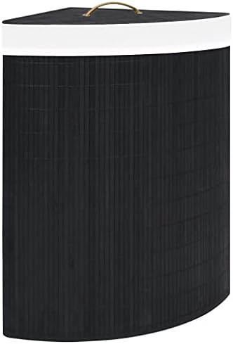 vidaXL Cesto de Ropa Sucia de Esquina, Cesta Rectangular con Asa,...