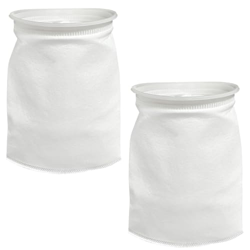 beaufan 2 Pack 7 Inch Ring Felt Filter Socks 200 ?m, Aquarium Felt Filter Bags, Aquarium Filter Sock 3D Felt Design Filter Sock, Aquarium Filter Bags for Saltwater, 7 Inch Ring by 14 Inch Long