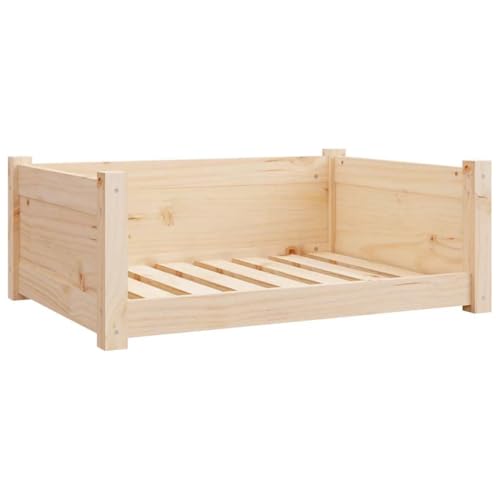 vidaXL Hundebett 75,5x55,5x28cm Kiefer Massivholz