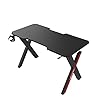 XEKE tafel, thuis kantoorcomputer, game computer tafel, schrijftafel, een cadeau voor gaming liefhebbers-Black ||31 Inches