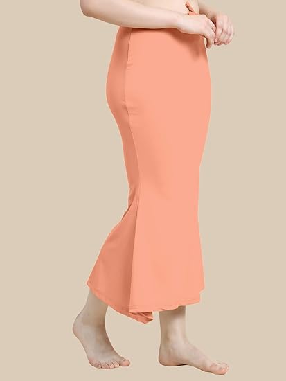 Image of Women's Soft Comfy Pleated Saree Fishcut I Saree Shapewear Flare Petticoat for Women, Lycra Cotton Blended, Petticoat, Skirts for Women, Shape Wear Dress for Saree