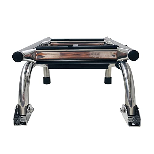 Escalera plegable para piscina con 4 peldaños de acero inox miniatura 6