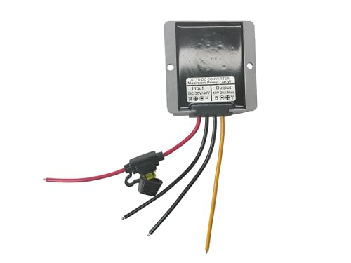 20A 240W Golf Cart 36V/48V Step Down to 12V DC to DC Converter Voltage Regulator Reducer Waterproof Transformer Power Converter with 5 Fuse2