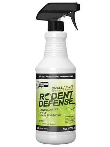 Exterminators Choice - 32 oz Peppermint Rodent Defense Spray - Great for Lawns, Gardens, Attics, and...