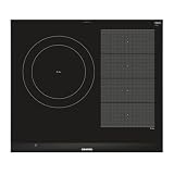 Siemens - Placa de Inducción iQ700, 60 cm, Control Dual lightSlider, FlexInducción, fryingSensor Plus, Negro, EX675LJC1E