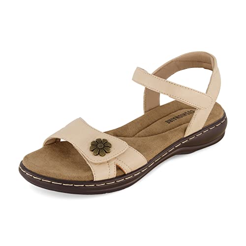 Sandale confort avec mousse amortissante pour femme aux pieds larges