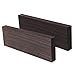 Ebony Lumber Wood Blank Fade Resistant Musical Instrument Ebony Blank DIY Material 2PCS