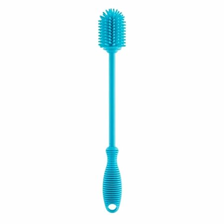 Chicco Silicon Bottle Cleaning Brush with Easy Grip Handle | Extra-soft, Anti-scratch Bristles | Round Bristles for 360 Degree Cleaning