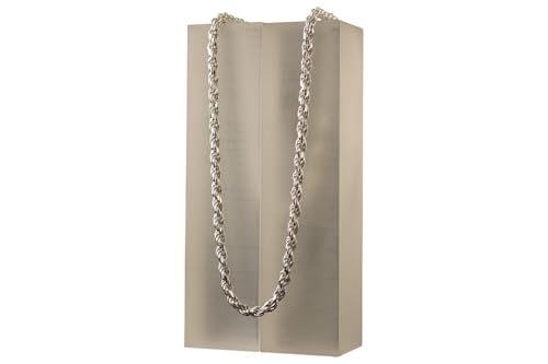 Generisch Herren Silberkette Kordelkette Echt 925 Silber Damen Halskette Collier | 3 5 mm (Länge: 45 cm | Ø 3 5 mm)