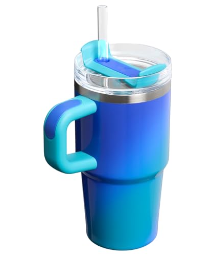 Image of STANLEY Quencher H2.0 Tumbler with Handle and Straw 20 oz | Flowstate 3-Position Lid | Cup Holder Compatible for Travel | Insulated Stainless Steel Cup | BPA-Free | Sea Glass Aura