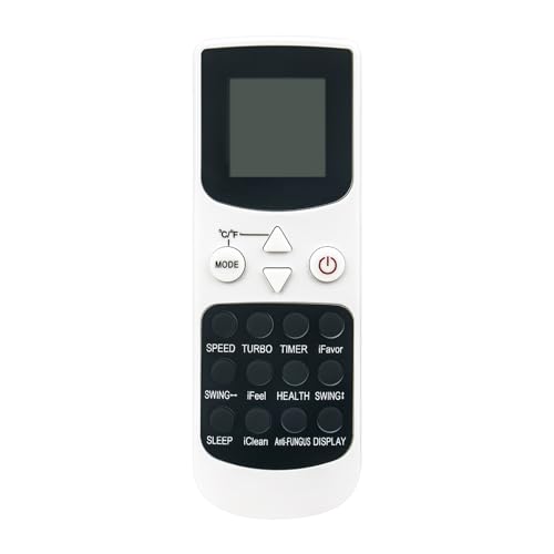 ECONTROLLY YKR-Q002E - Mando a distancia de repuesto compatible con aire acondicionado AUX Royal SUBTROPIC Clima RC-F23HN RCI-VB57HN AC