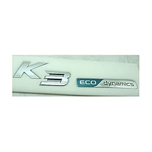 TRUSTTWO Aangepast aan KIA-kofferwagen-logo, Engelse brievenlogo, K3ECO Letter, auto-label, Back Word-logo. (Style…