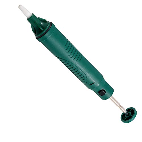 Aexit Desoldering Pump Welding Accessories Vacuum Solder Sucker Removal Tool Dark Welding Accessories Green 8.9