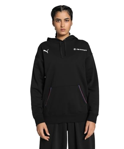Vestibilità ampia; 280 g/m²; pile; girocollo; maniche lunghe; tasca a marsupio; dettagli del marchio BMW M Motorsport