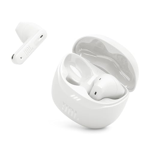 Image of JBL Tune Flex 2 - True Wireless Noise Cancelling Earbuds with JBL Spatial Sound and Smart Ambient Technology, 6 mics for Perfect Calls, up to 48Hrs of Playback, IP54 Dust & Water Resistant (White)
