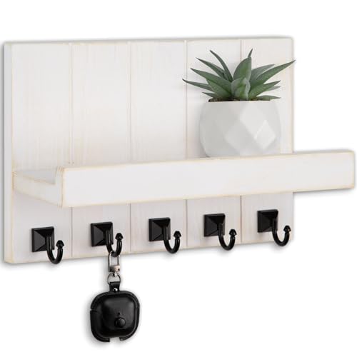 Lucundm Key Holder for Wall, Decorative Key Holder with Shelf